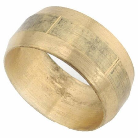 ANDERSON METALS 700060-03 0.19 in. Rough Brass Compression Sleeve, 10PK 122868